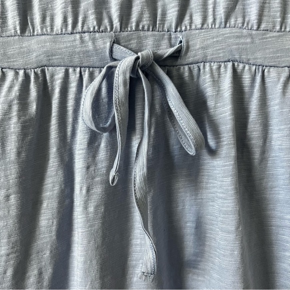 Pact Organic Cotton Slub Weekend Dress Blue Small NWOT Drawstring Mini - Picture 10 of 16